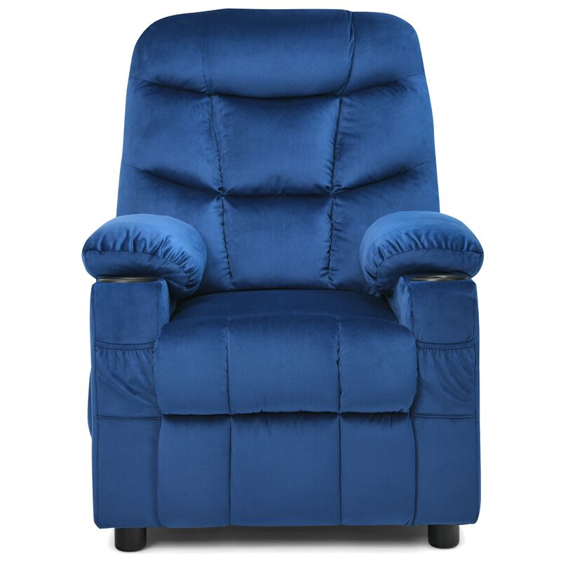 Kids Recliner Chair with Cup Holder and Footrest for Children