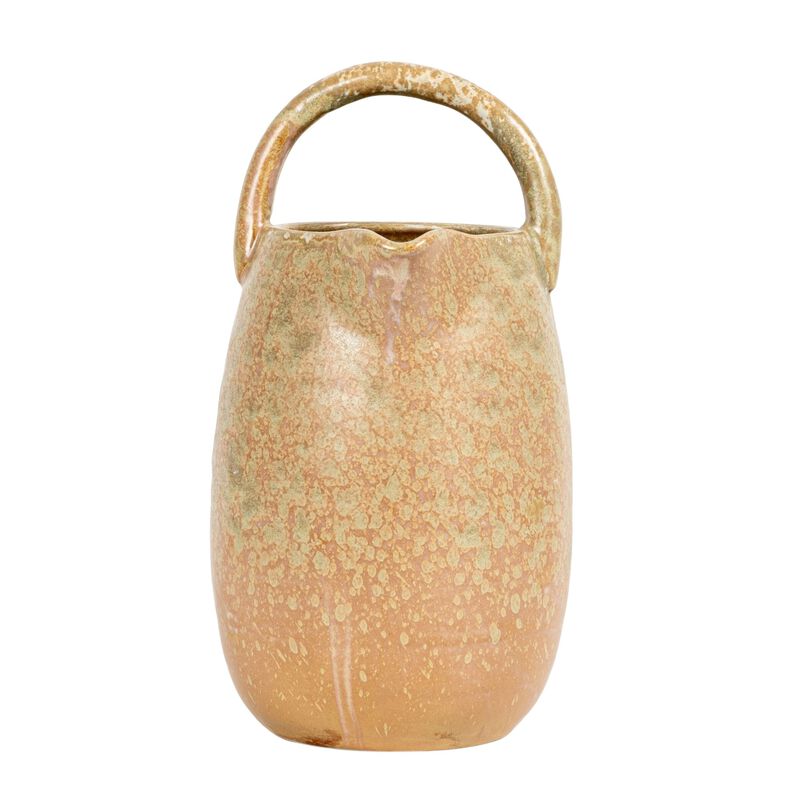 Stoneware Watering Pitcher with Handles, Reactive Glaze image number 5