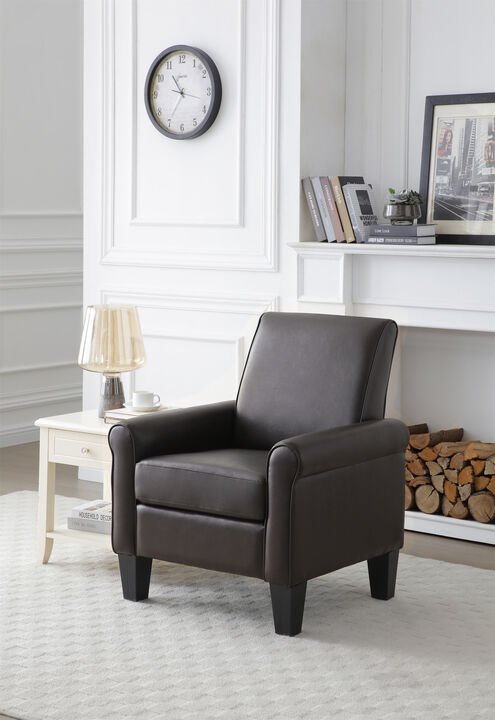 Vineland Faux Leather Accent Chair