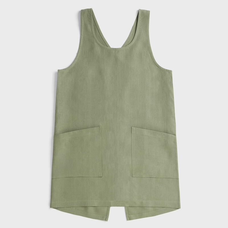 Solino Home 100% Pure Linen Apron - Linen Smock Apron image number 0