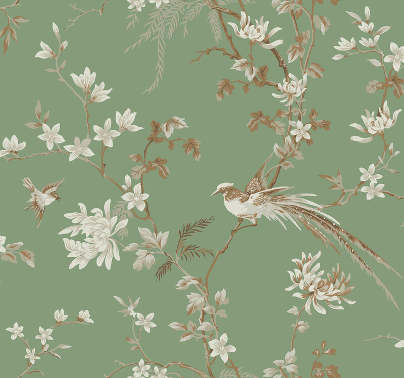 Bird & Blossom Chinoserie Wallpaper image number 3