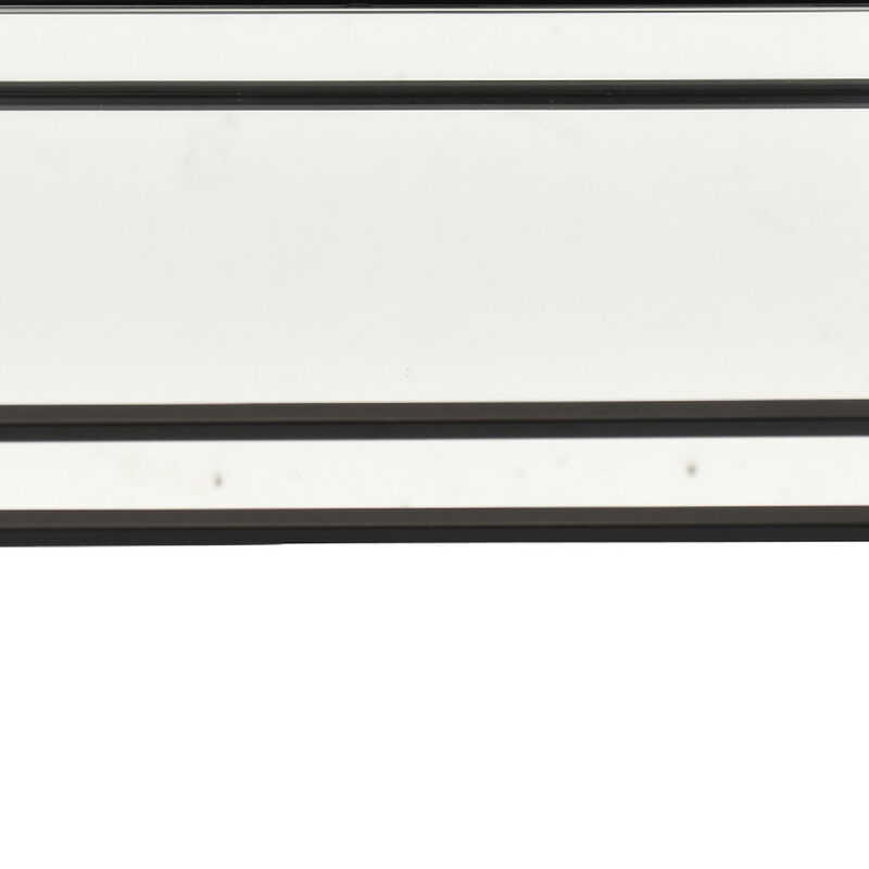Shaya Rectangular Tray, Gallery Frame w Rails, Glass, Black Metal 16 Inch image number 6