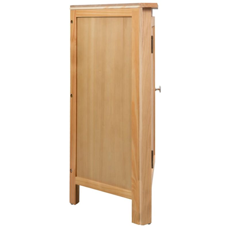 vidaXL Corner Cabinet 23.2"x14.1"x31.4"Solid Oak Wood