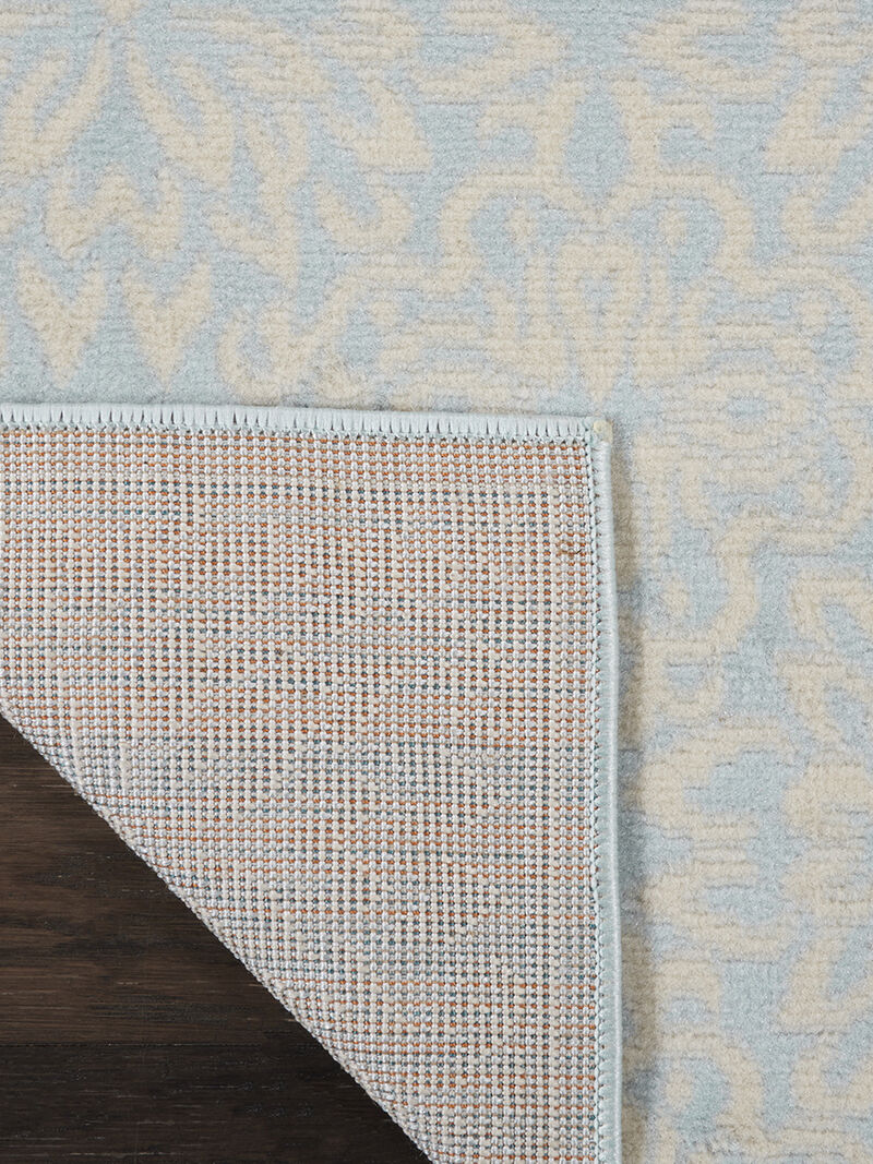 Jubilant JUB06 Ivory/Light Blue 2'3" x 7'3" Rug