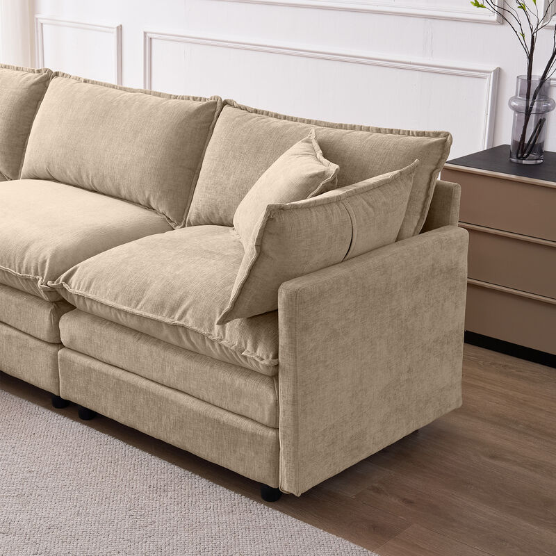 Vulwab 105" Modular Sectional Couch image number 8