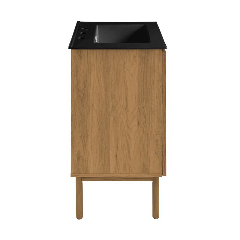 24" Freestanding Bathroom Vanity with 3-Hole Centerset Sink Top image number 2
