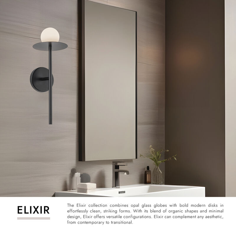 Elixir 16-in Damp-Rated Dimmable LED Wall Sconce image number 6