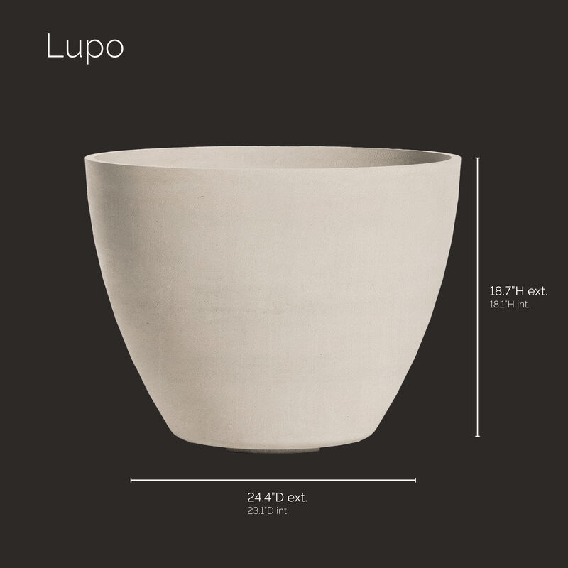 COSAPOTS Lupo Tapered Planter - Fiberglass Indoor/Outdoor and Weather-Resistant Large Planter.