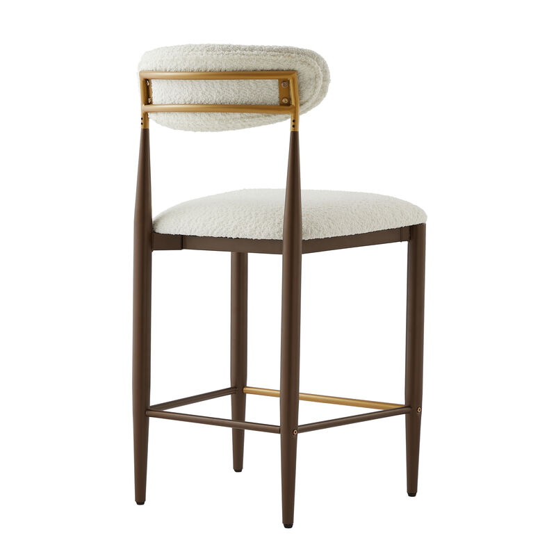 Christopher Knight Home Avyra Modern Upholstered Armless Counter Stools (Set of 2)