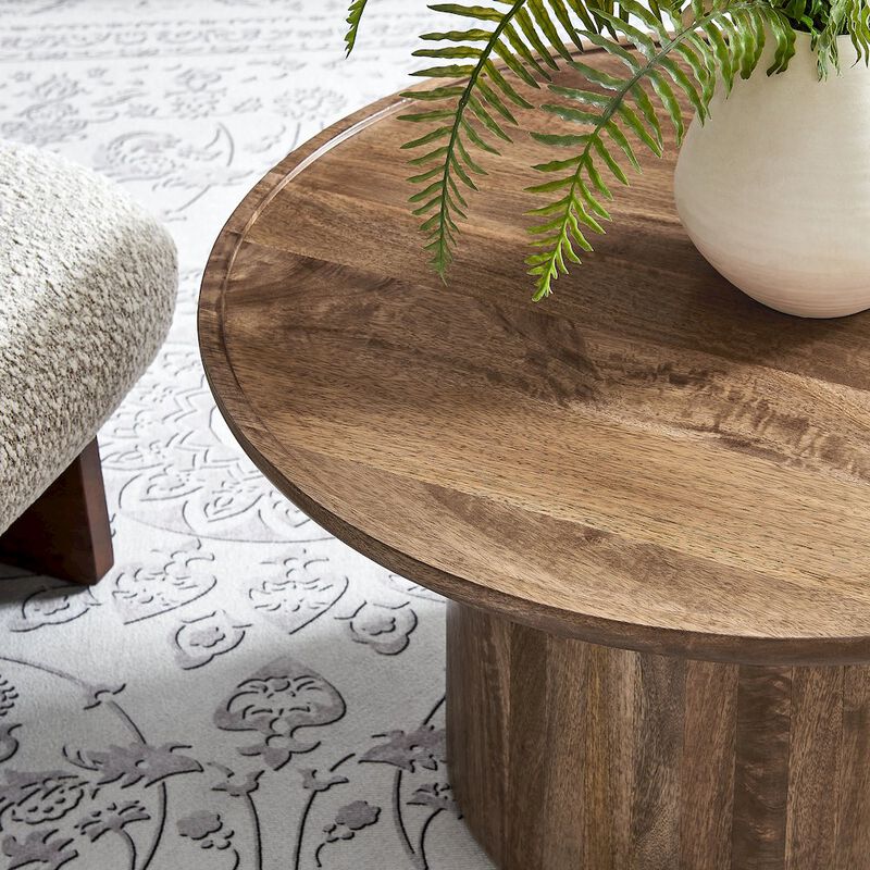 Holloway 30" Round Wood Coffee Table image number 6