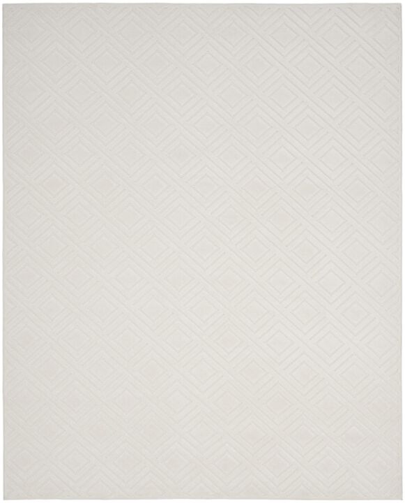 HomeRoots 8' X 10' Ivory Geometric Area Rug