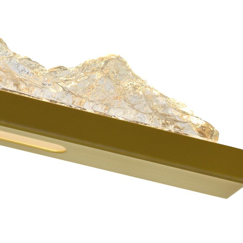 Himalayas Integrated LED Brass Vanity Light