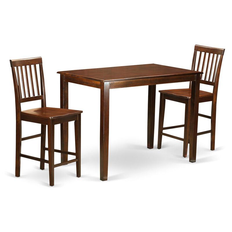 3 Pc counter height Table and chair set - high Table and 2 counter height Chairs.