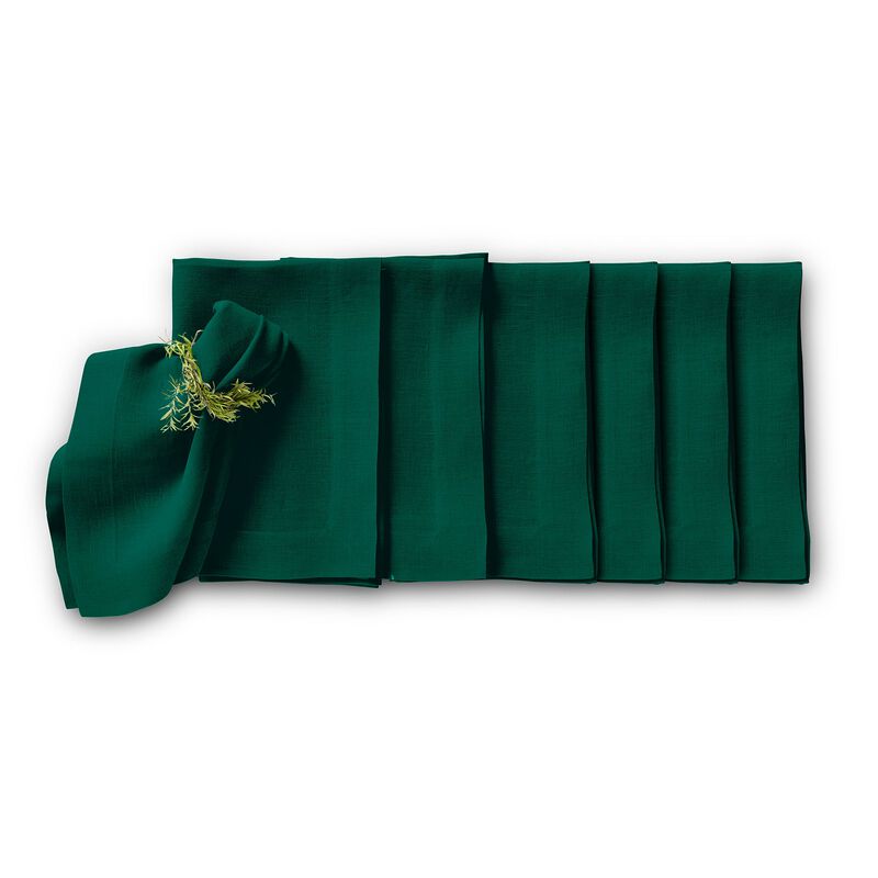 Christmas Linen Dinner Napkins 20 x 20 in Set of 6 - Sonoma, Solino Home