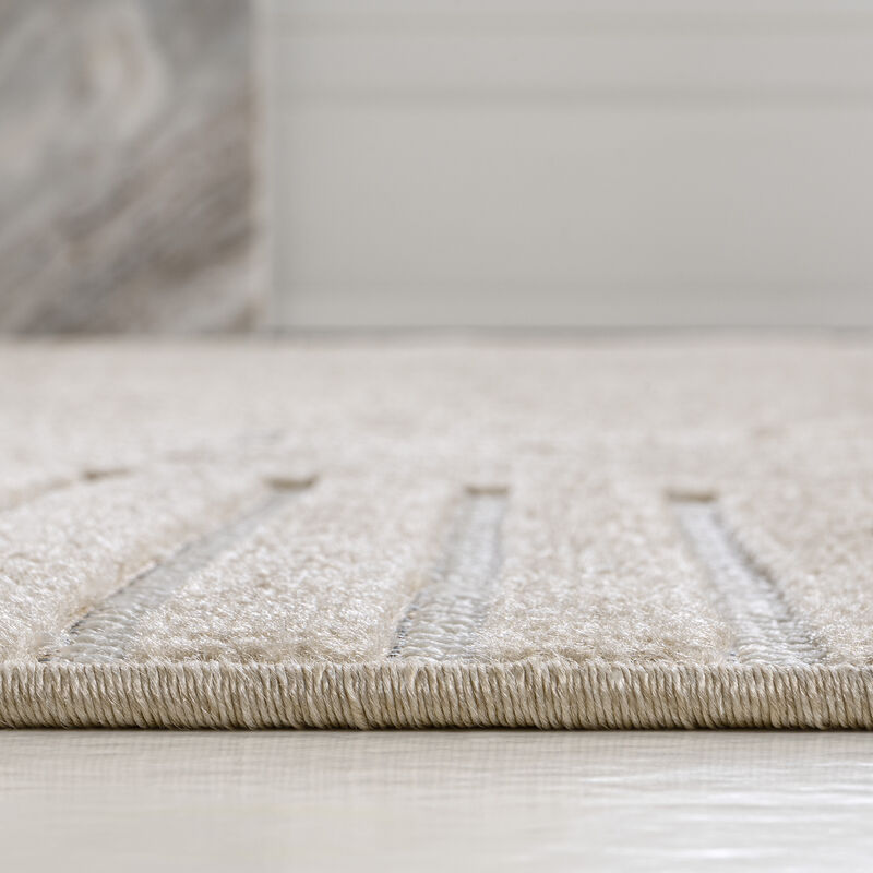 Nordby Geometric Arch Scandi Striped Area Rug