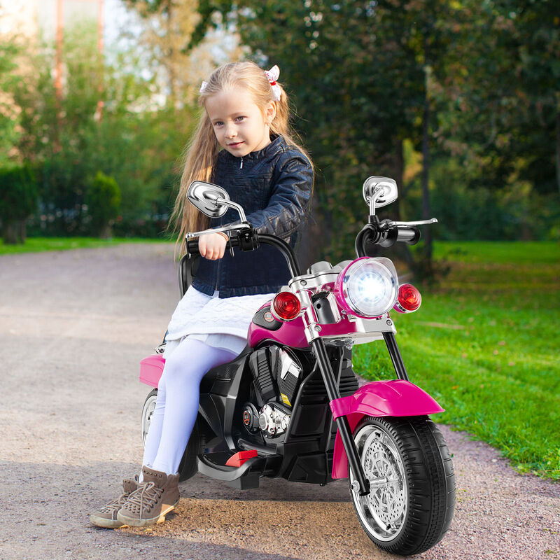 6V Toddler Electric Ride-On Bike with 3 Wheels, Horn and Front Headlight image number 3