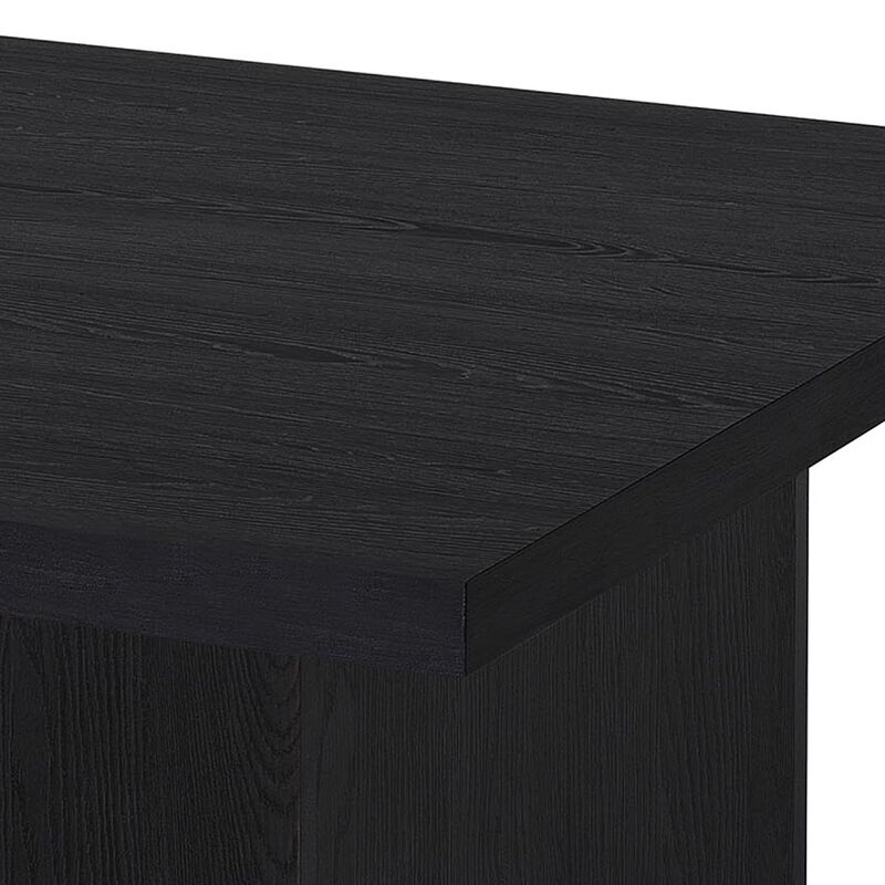 Darla Square Coffee Table, Pedestal Base, Wood image number 5