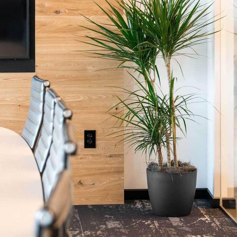 American Essence Memphis Small Round Plastic Planter.