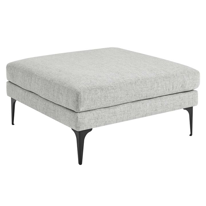Evermore Upholstered Fabric Ottoman