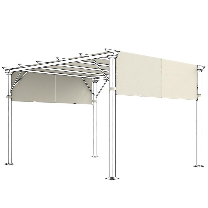 Hivvago 10x10 Pergola Replacement Canopy Set of 2