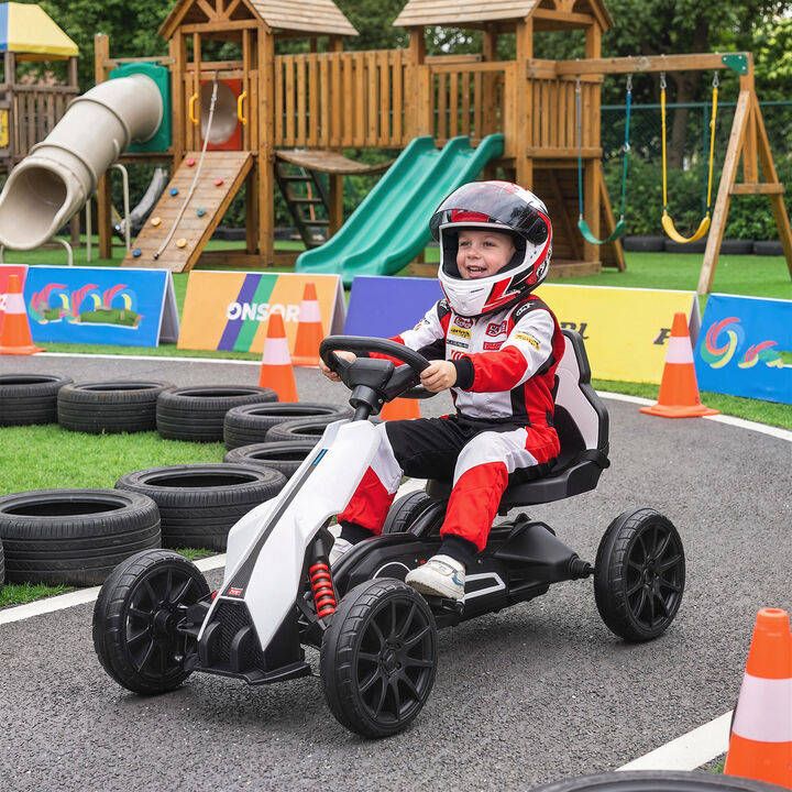 BreeBe 12V Electric Go Kart for Kids w/ Adjustable Speed