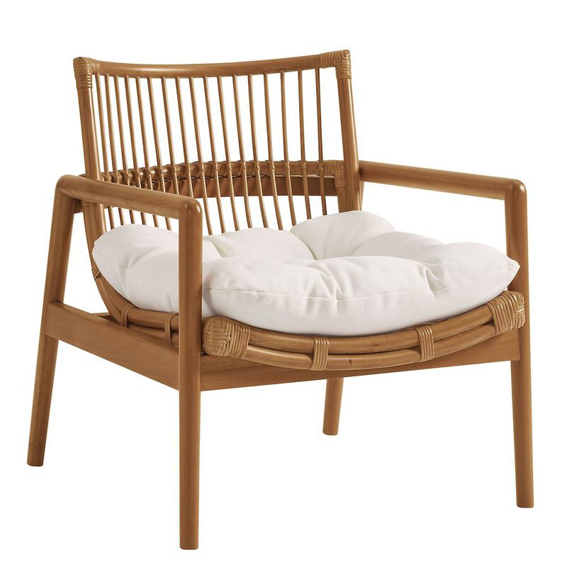 Tula Wood Rattan Lounge Chair image number 0