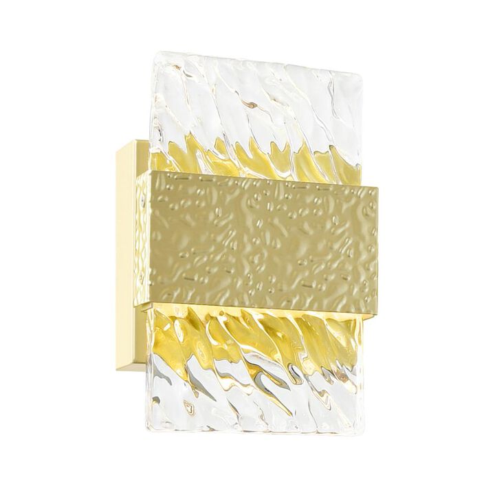 CWI Lighting Carolina LED Wall Sconce With Gold Leaf Finish