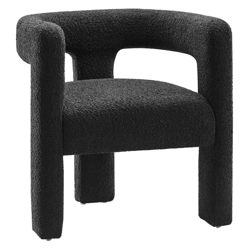 Kayla Boucle Upholstered Armchair image number 0