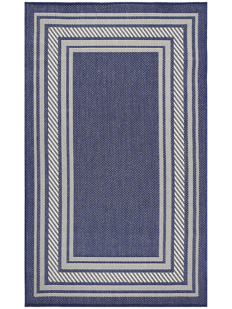 Horizon Indoor/Outdoor HOZ03 Navy 3' x 5' Rug