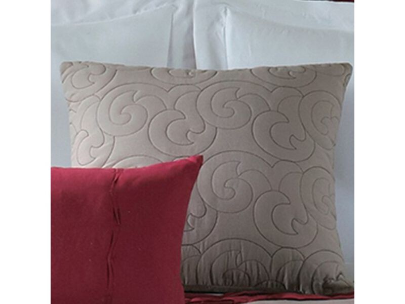 8 Piece Queen Polyester Comforter Set with Floral Print, Multicolor - Benzara