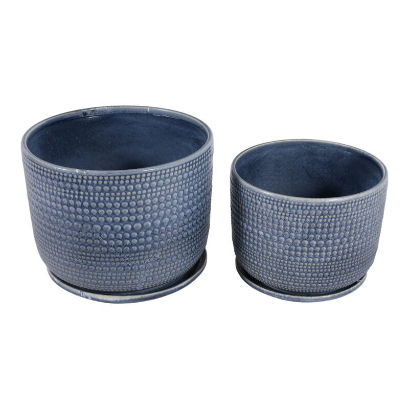 S/2 10/12" Textured Planter image number 3