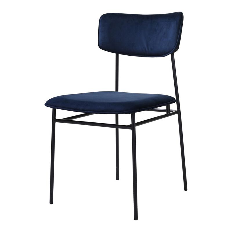 Moe's Home Collection SAILOR DINING CHAIR BLUE-SET OF TWO