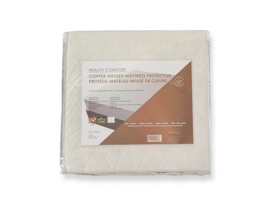 Cotton House - Copper Infused Mattress Protector, Hypoallergenic