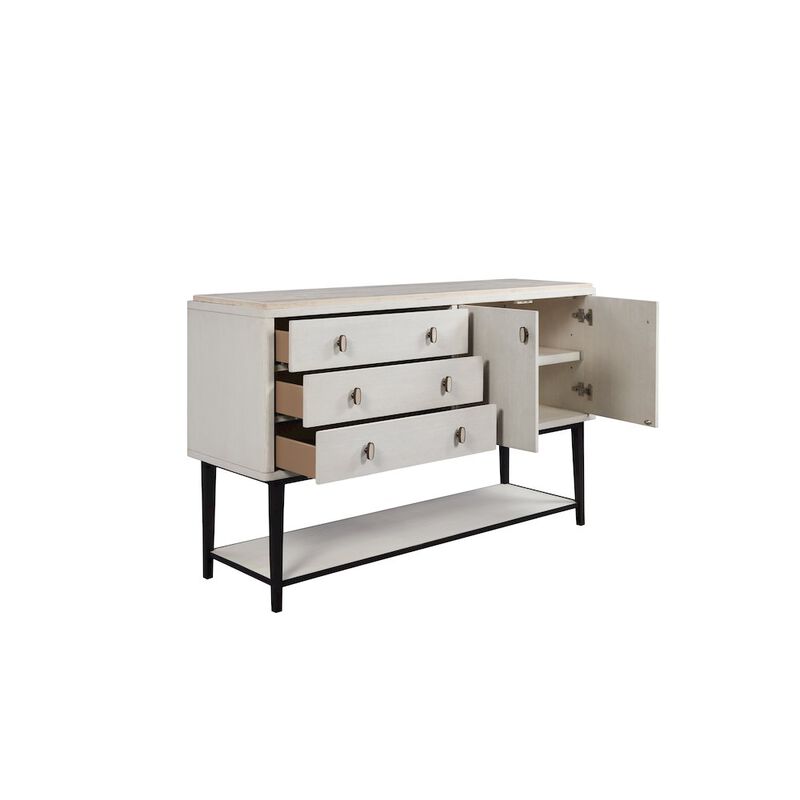 Bernards Elements Server Metal Base In Vanilla Finish image number 5