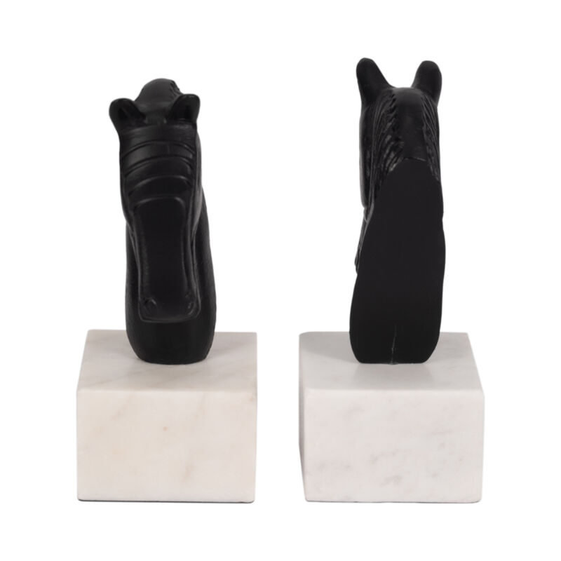 Metal S/2 Horse Head Bookends image number 4