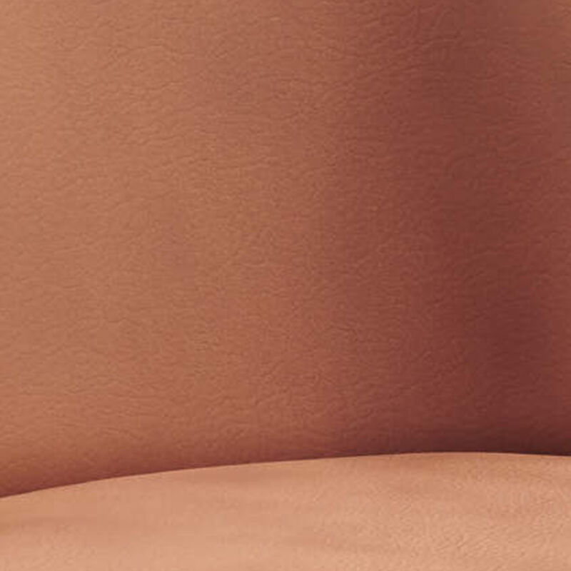 Iora 22 Inch Side Dining Chair Set of 2, Ergonomic, Brown Fabric, Black - Benzara