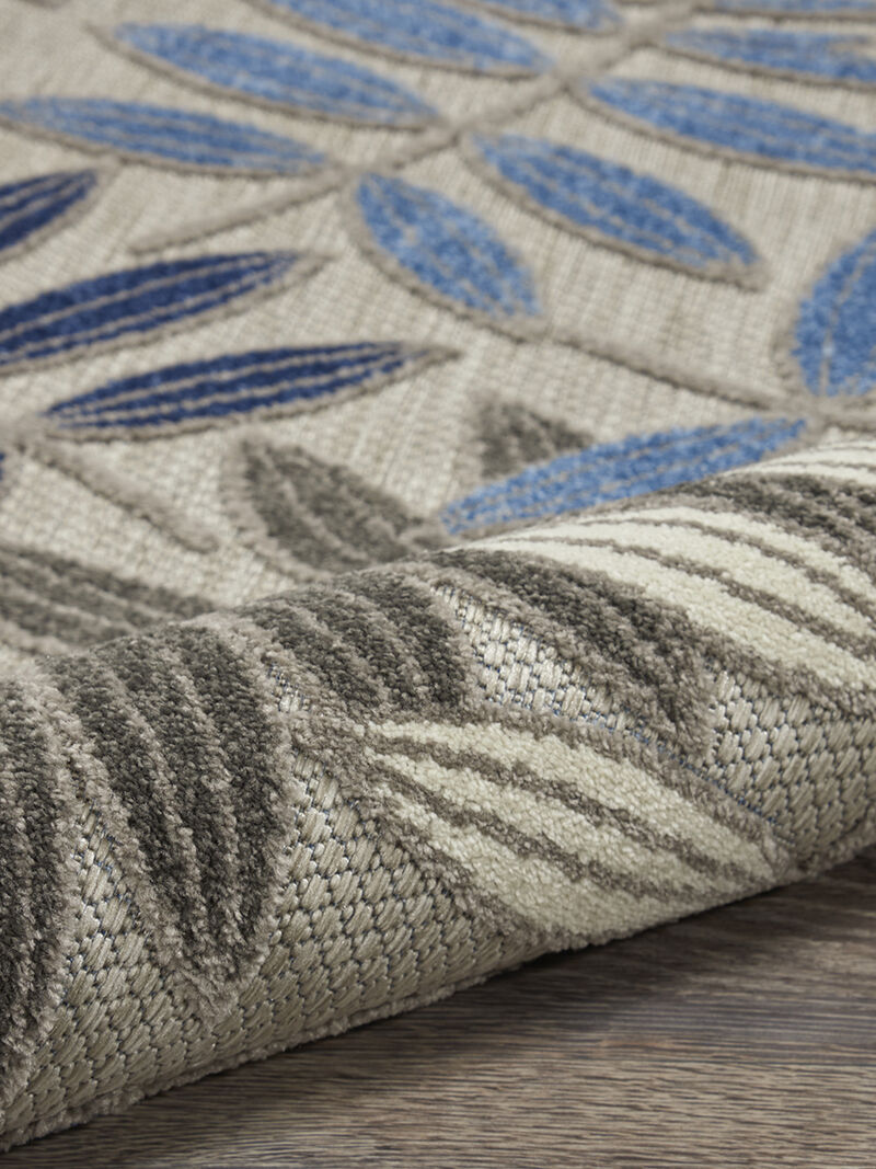 Aloha ALH18 Gray/Blue 6' x 9' Rug