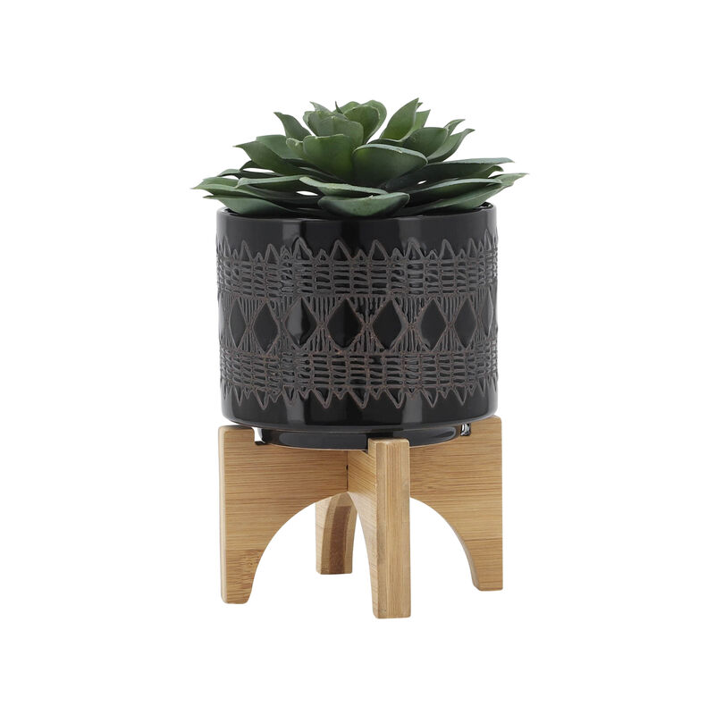 Ceramic 5" Aztec Planter image number 2
