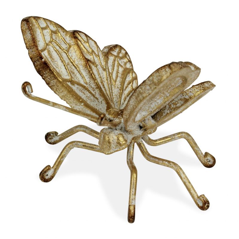 HomeRoots Cast Iron Butterfly Tabletop Sculpture image number 4