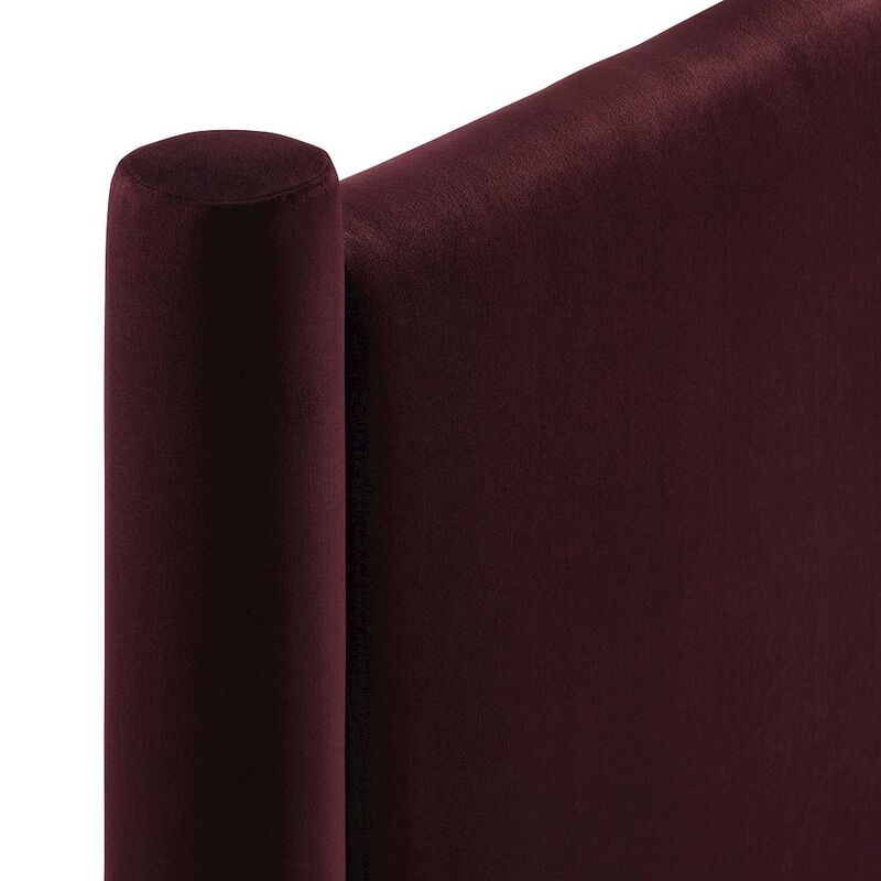Rael Performance Velvet Twin Headboard image number 4