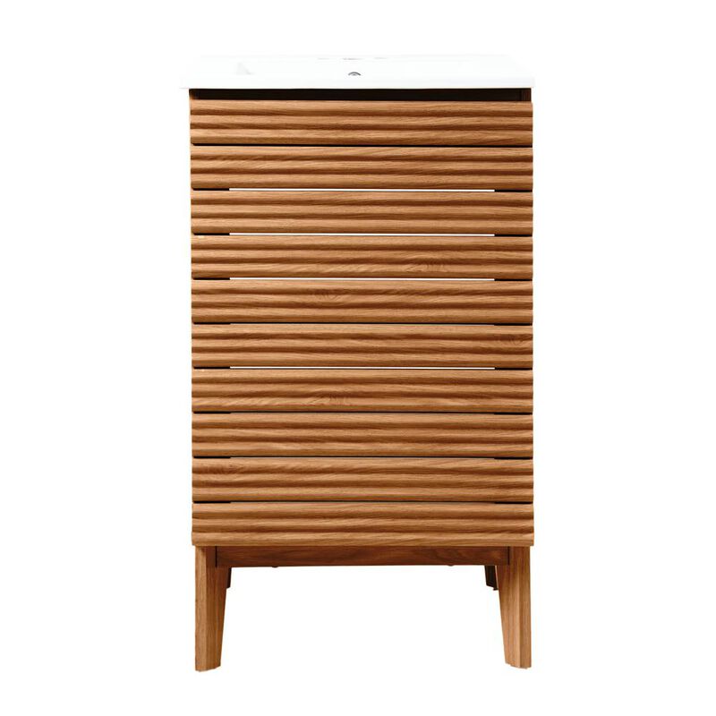 Jonathan Y 2-Shelf Bath Vanity Cabinet Only (Sink Basin Not Included)