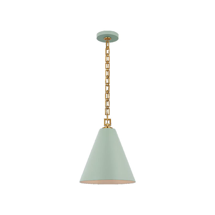 Theo Pale Blue & Gold Pendant