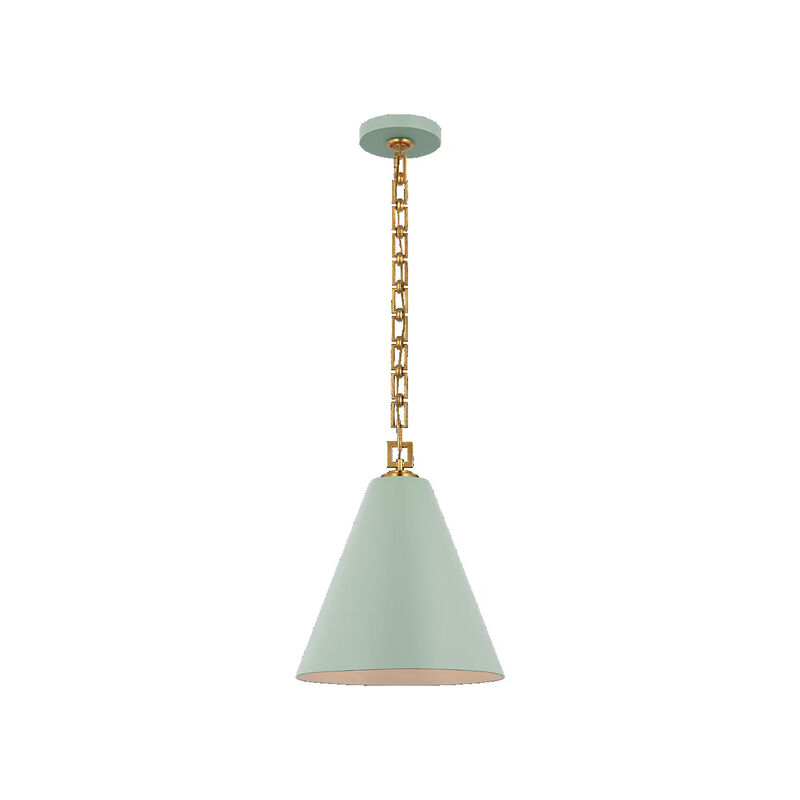 Theo Pale Blue & Gold Pendant image number 0