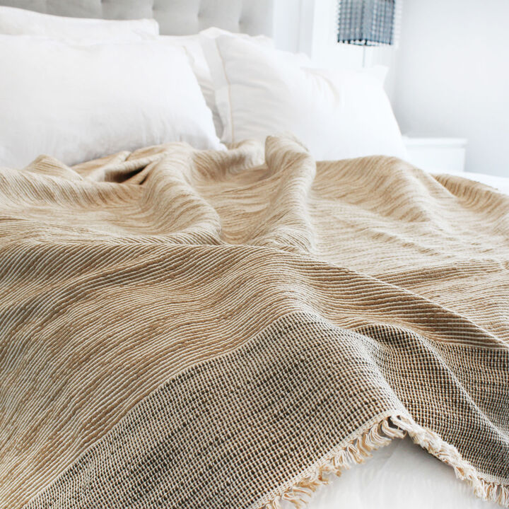 Ancestry Handwoven Throw Blanket Organic Cotton