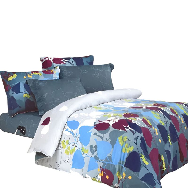 Grapevine Leisure 100% Cotton Duvet Cover Set Soft Breathable Bedding Collection image number 1