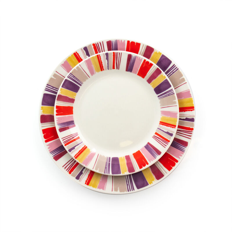 Gibson Home Orleans 12 Piece Ceramic Dinnerware Set