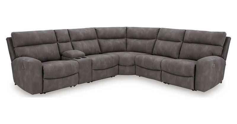 Next-Gen DuraPella 6-Piece Power Reclining Sectional image number 0