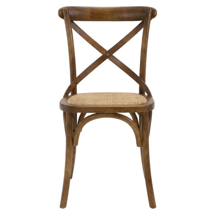 Wood Dining Side Chair with Comfortable Seat and Modern Design