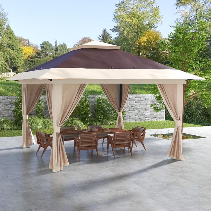 Hivvago 13' x 13' Pop-Up Party Tent with Carry Bag
