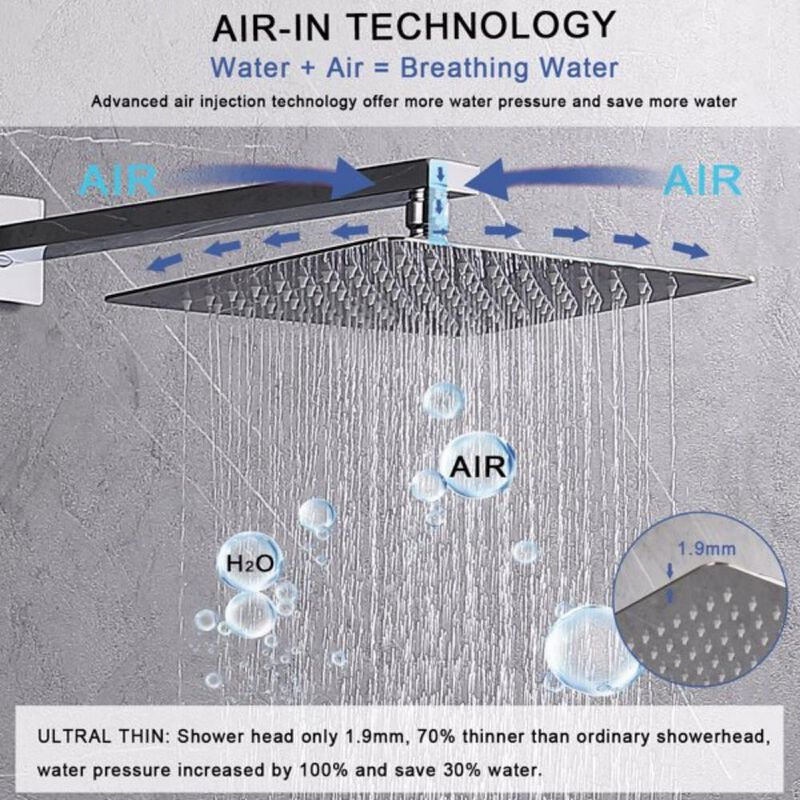 Shower System Shower Faucet Combo Set – Modern and Versatile Shower Set for a Spa-Like Experience